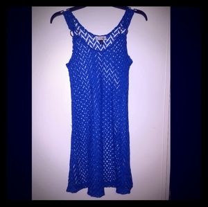 NWOT Blue dress/cover up